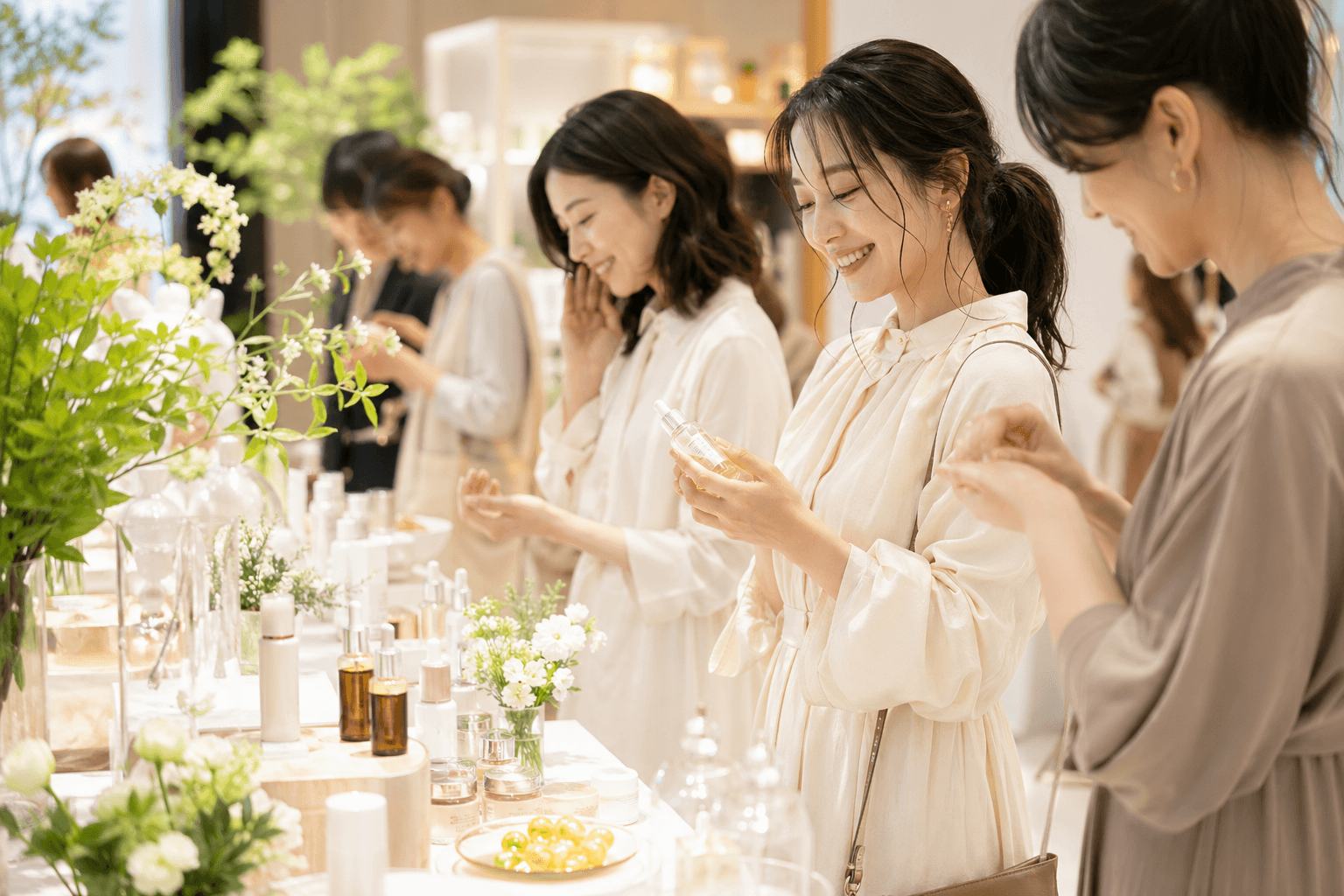 美容・健康系商品の体験イベント